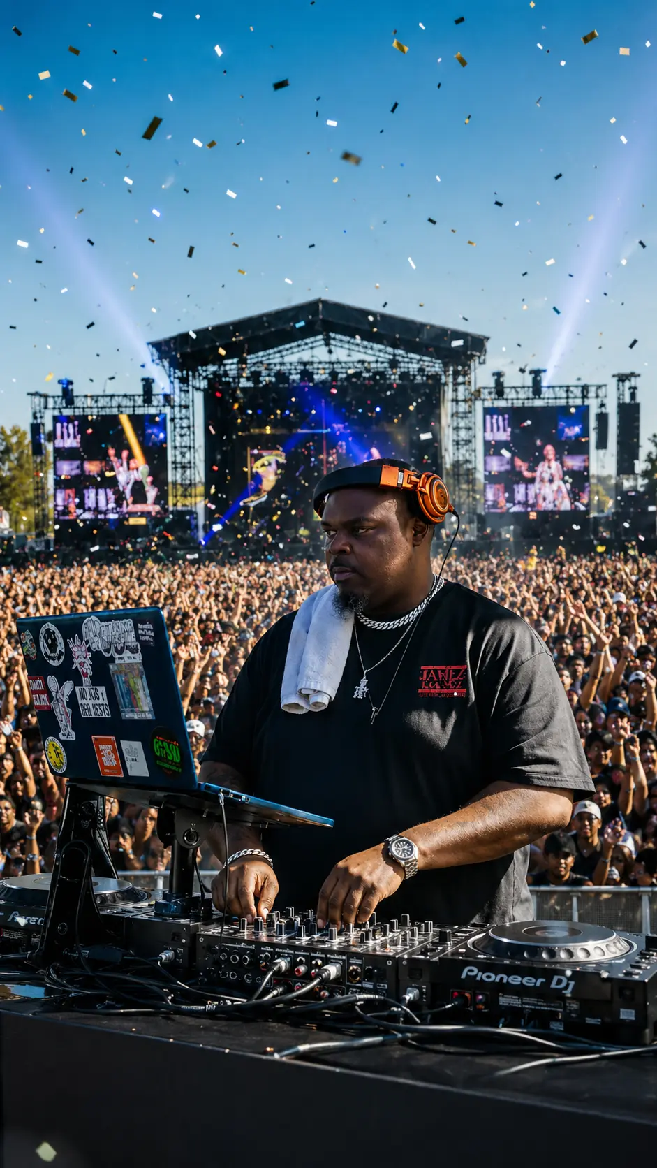 Madsticks performing live behind the decks